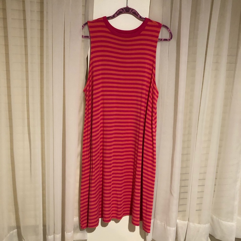Colorful Striped Tank Dress